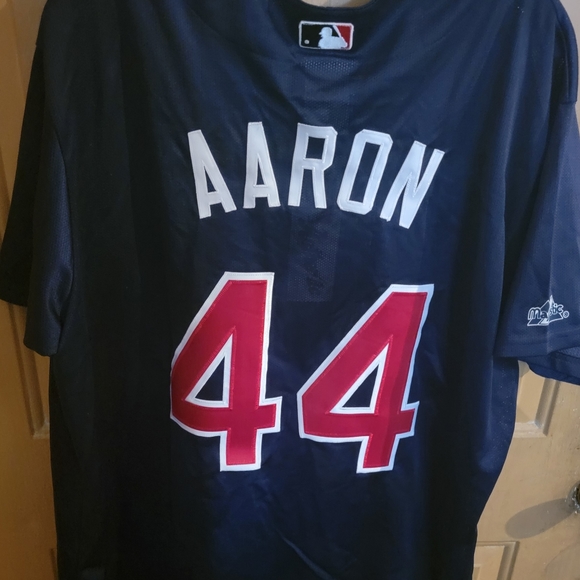 ATLANTA BRAVES AUTHENTIC MAJESTIC #44 HANK AARON LEGEND STITCHED